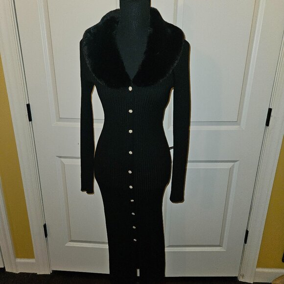 Taylor Black Sweater Dress - Picture 1 of 5